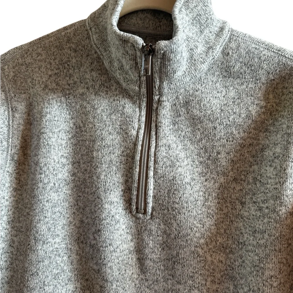 J. Crew New York The Sporting Life Men's ‎ Medium Heather Gray Zip-Up Sweater